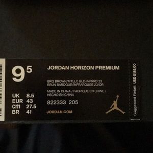 Jordan horizon premium